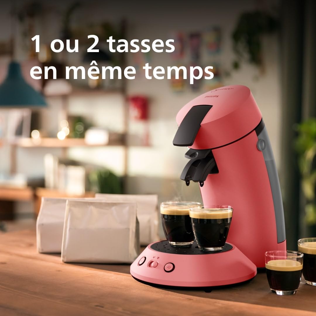 Machine à café à dosettes Arximo Rouge Tendre – vue 2