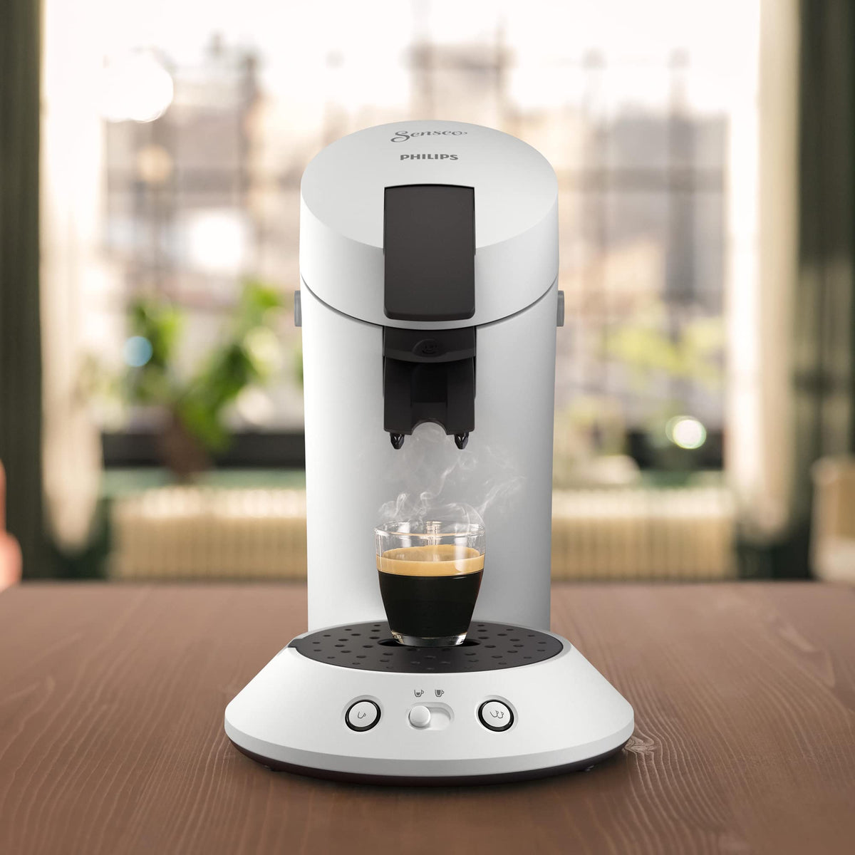Machine à café à dosettes Arximo Blanc – vue 3
