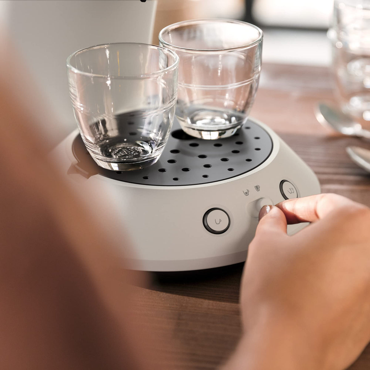 Machine à café à dosettes Arximo Blanc – vue 4