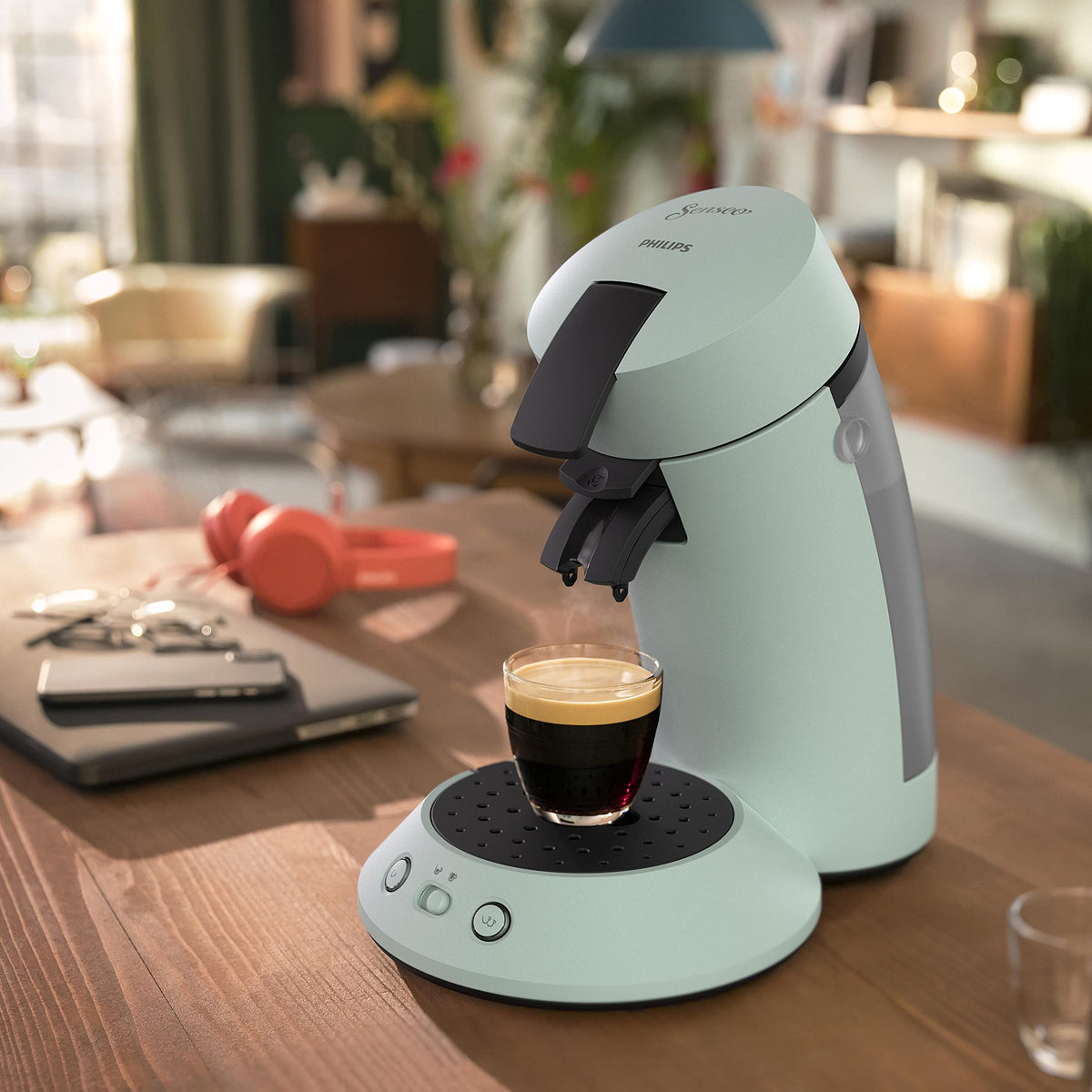 Machine à café à dosettes Arximo Menthe Pâle – vue 2